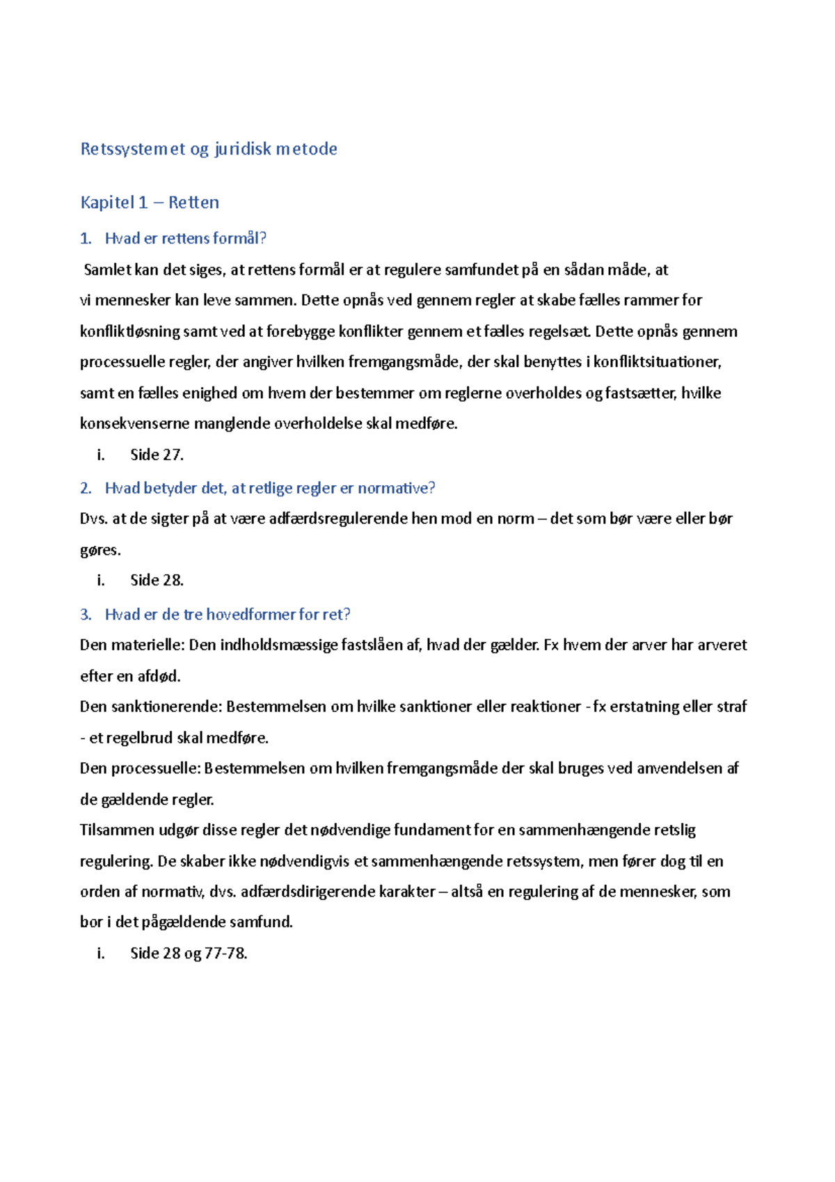 Retssystemet Og Juridisk Metode - Retssystemet Og Juridisk Metode ...