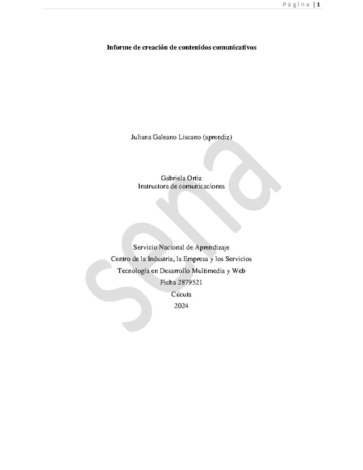 Plantilla en formato word presentacion de informe Ev2 - Informe de ...