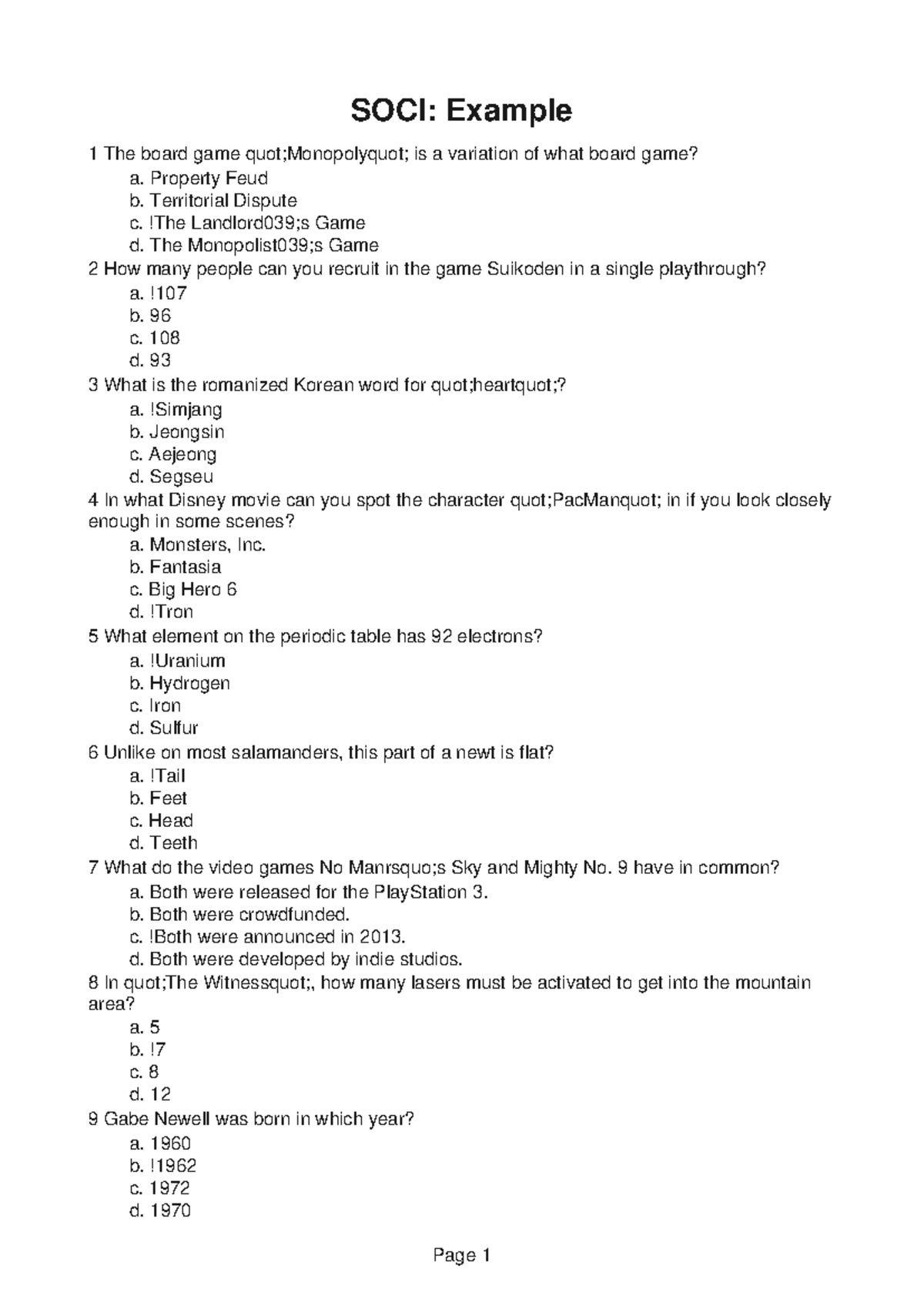 SOCI156-Report-5 - SOCI156-Notes-3 - SOCI: Example 1 The board game ...
