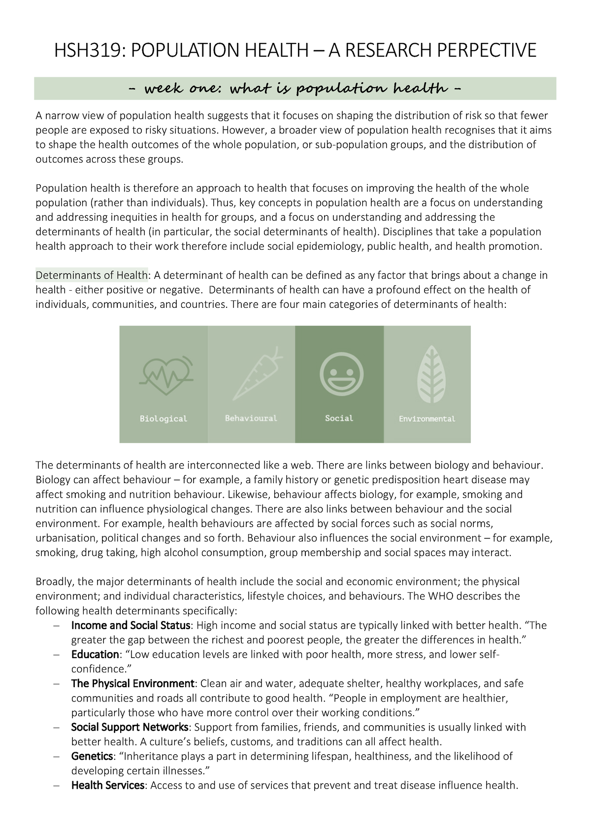 research paper on population health