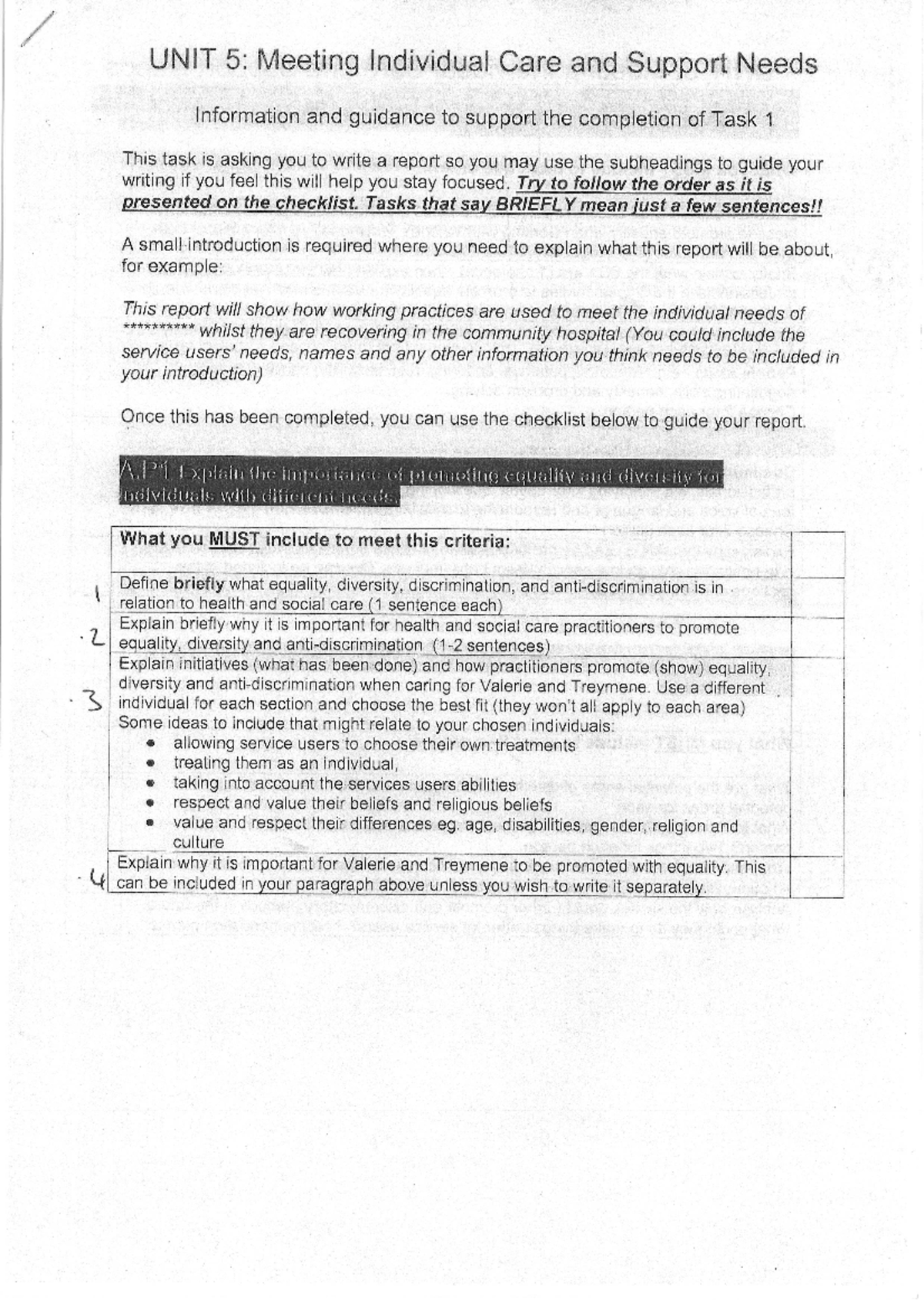 Unit 5 help sheets - Help for uni students - SWK2057 - Studocu