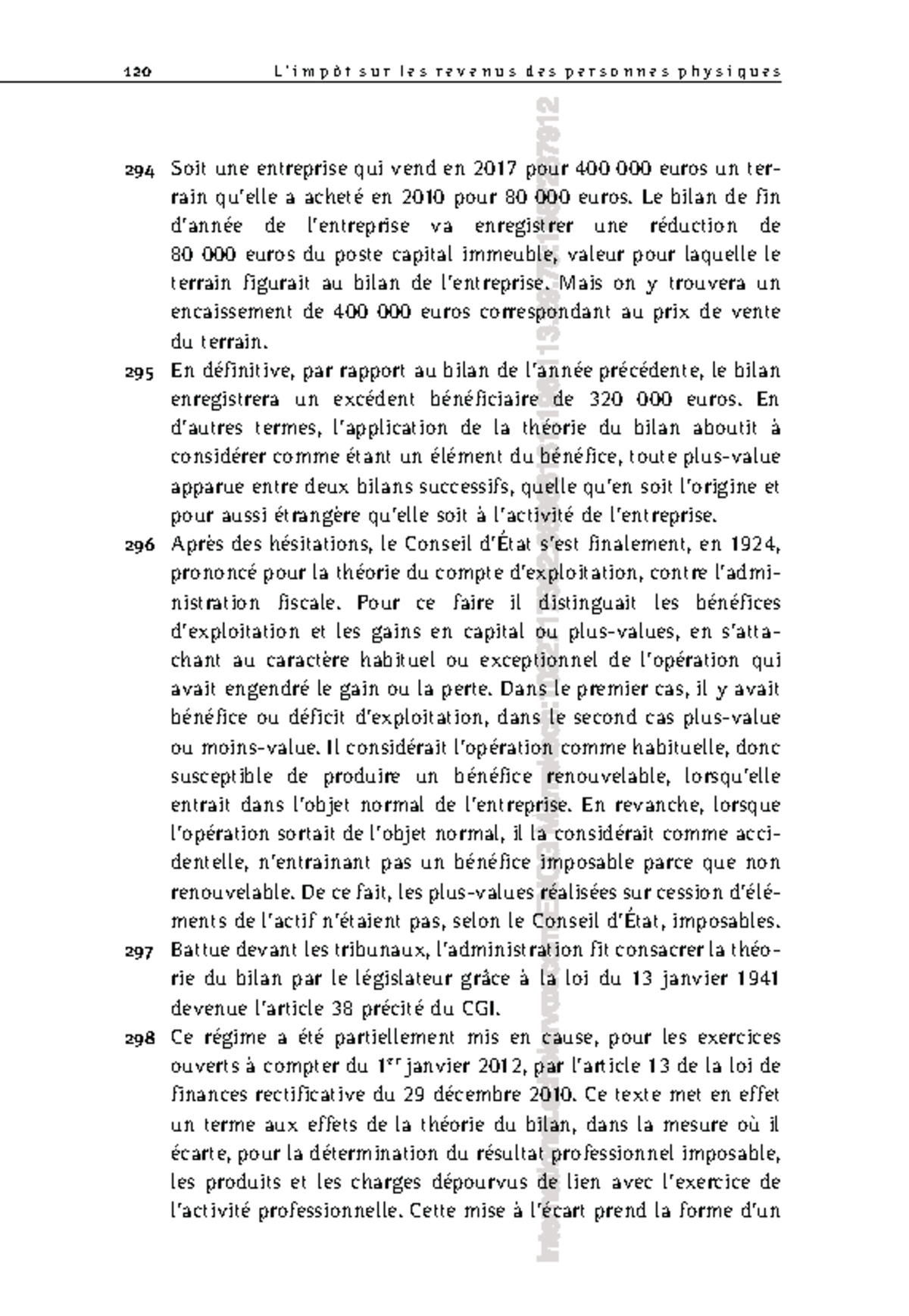 Fiscal 7 - Cours - 120 L ’ I M P ô T S U R L E S R E V E N U S D E S P ...