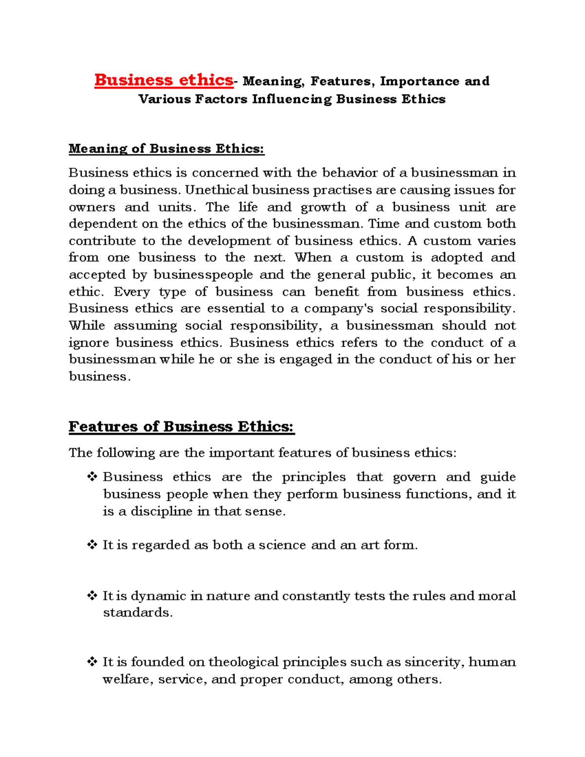 thesis business ethics