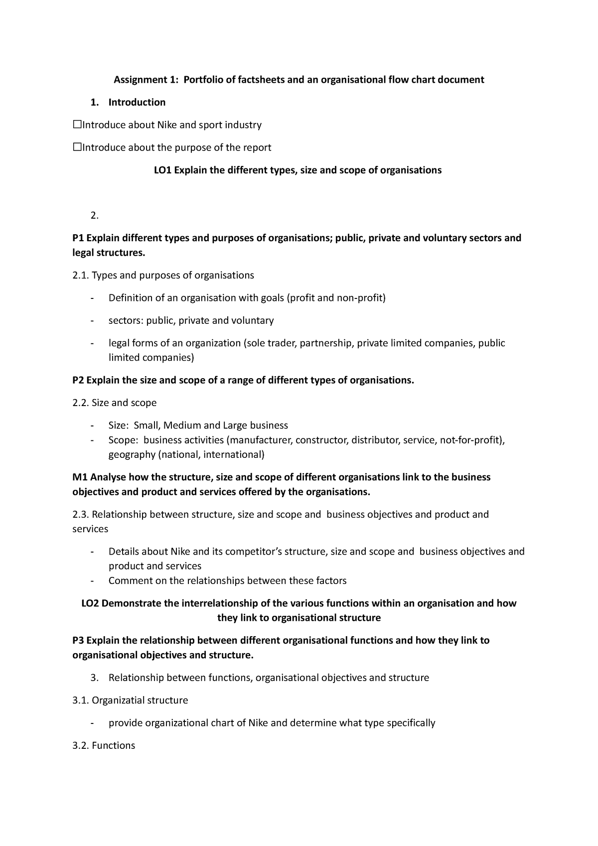 A1 presentation checklist - Assignment 1: Portfolio of factsheets and ...