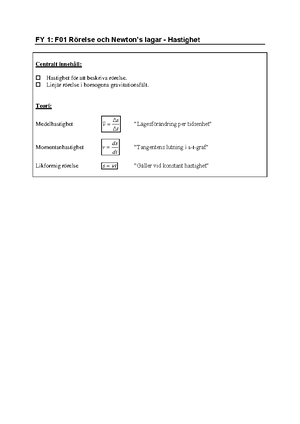 Fysik 1 Rapport - Glidfriktion Inledning. Friktion är En Slags ...