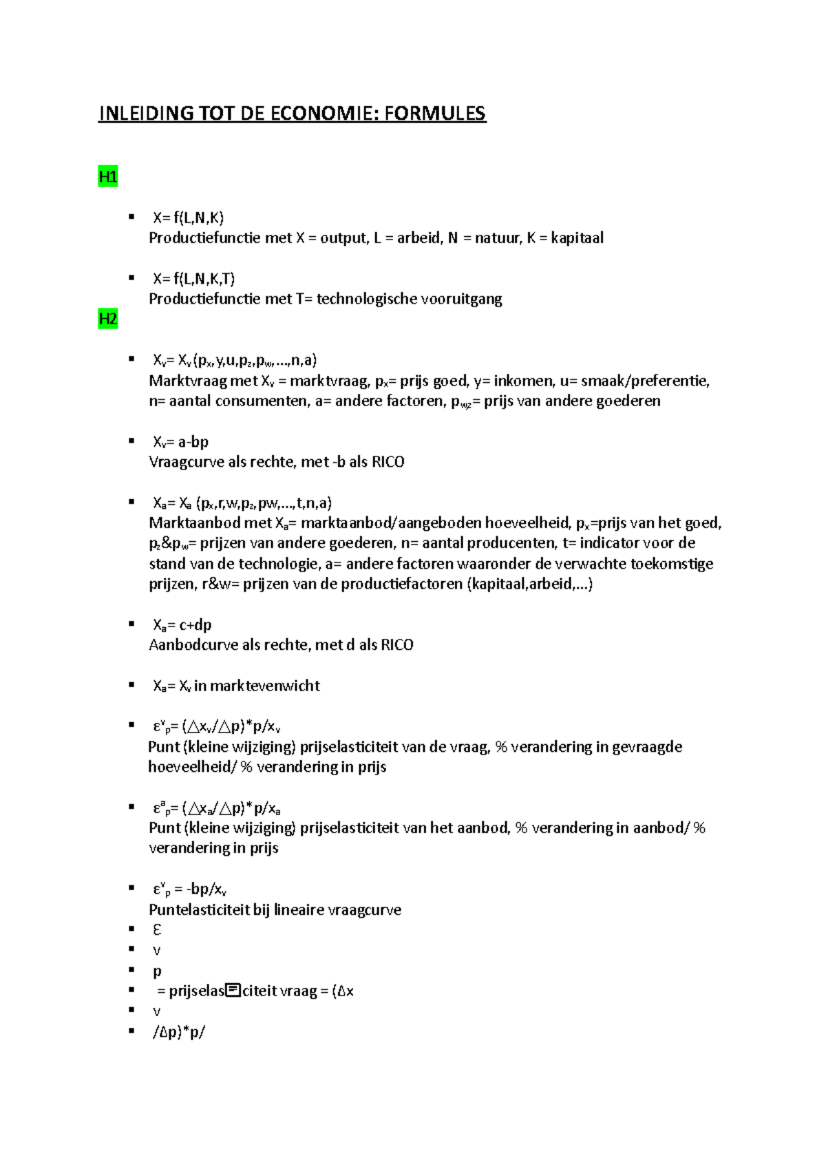 Formules-eco - Formules Algemene Economie ...