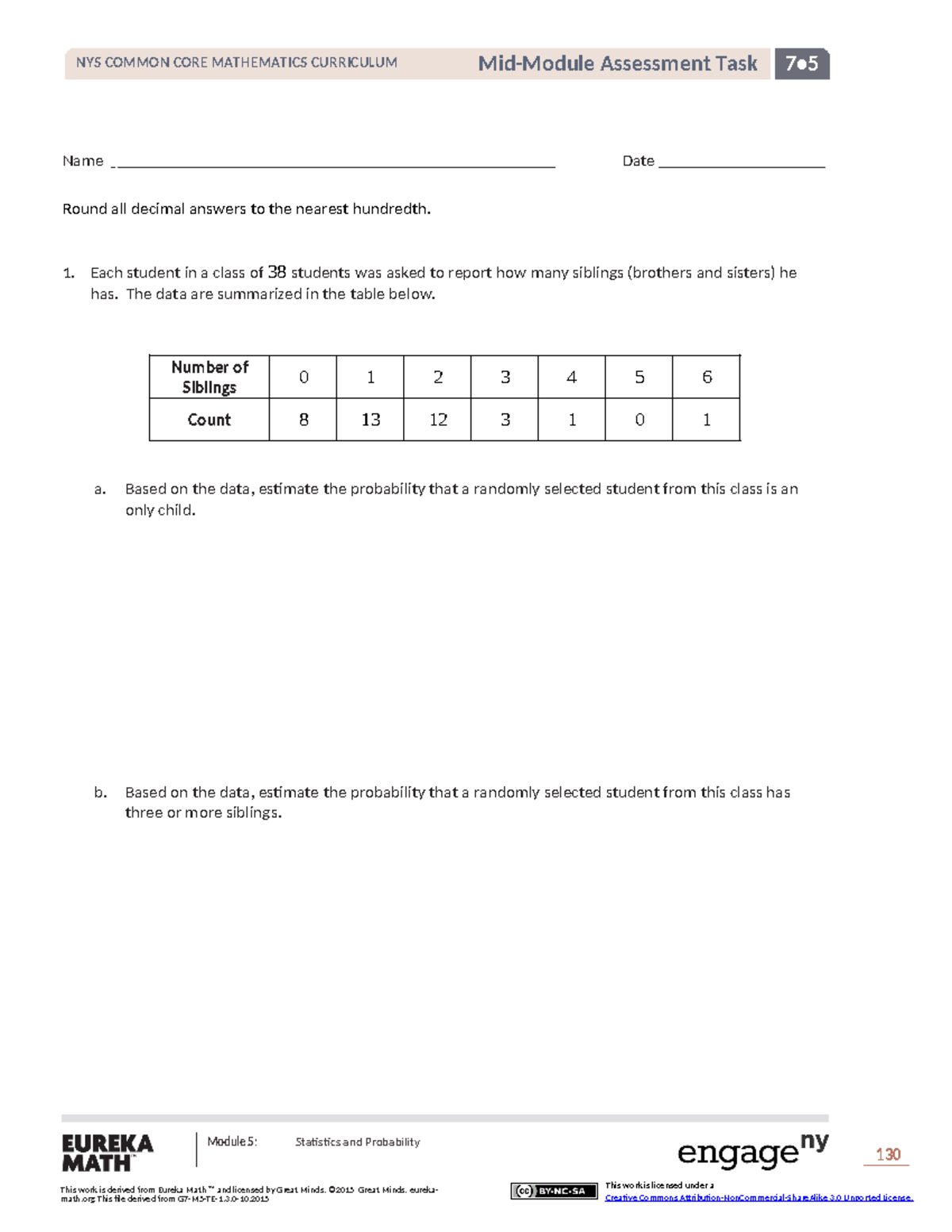 Math g7 m5 mid module assessment - Mid-Module Assessment Task 7 ...