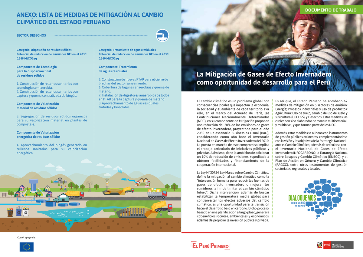 Lectura Anexo Lista DE Medidas DE MitigacióN AL Cambio ClimáTICO DEL ...