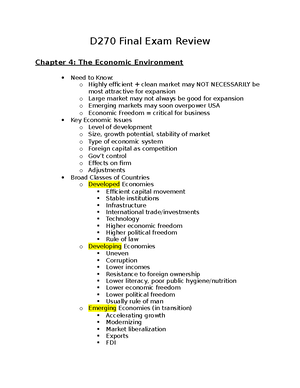 D270 Final (lectures) - Professor Was Garcia - Ch - The Economic ...