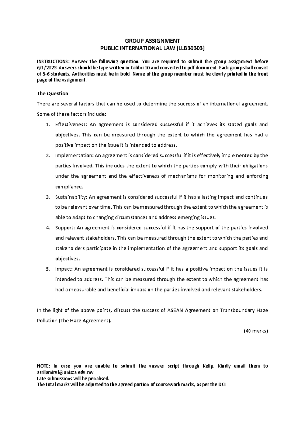 Group Assignment PIL 2022 (1) - GROUP ASSIGNMENT PUBLIC INTERNATIONAL ...