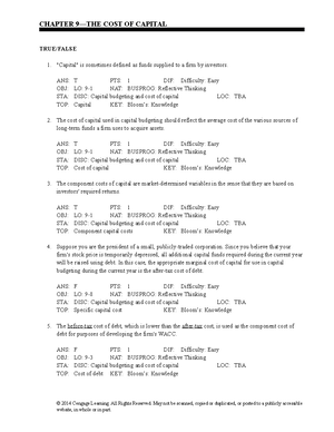 FM14e TB Ch10 - gttg - CHAPTER 10—THE BASICS OF CAPITAL BUDGETING ...