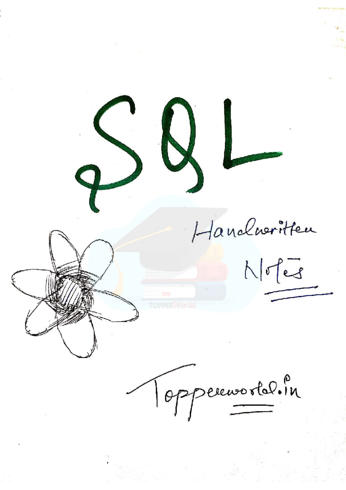 SQL - SQL notes and syntax - 2 SQL Handwritten Notes TOPPERWorld ...