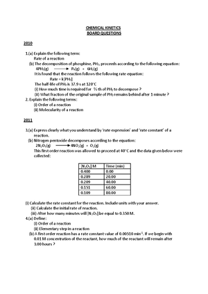 Chemical Kinetics-2020