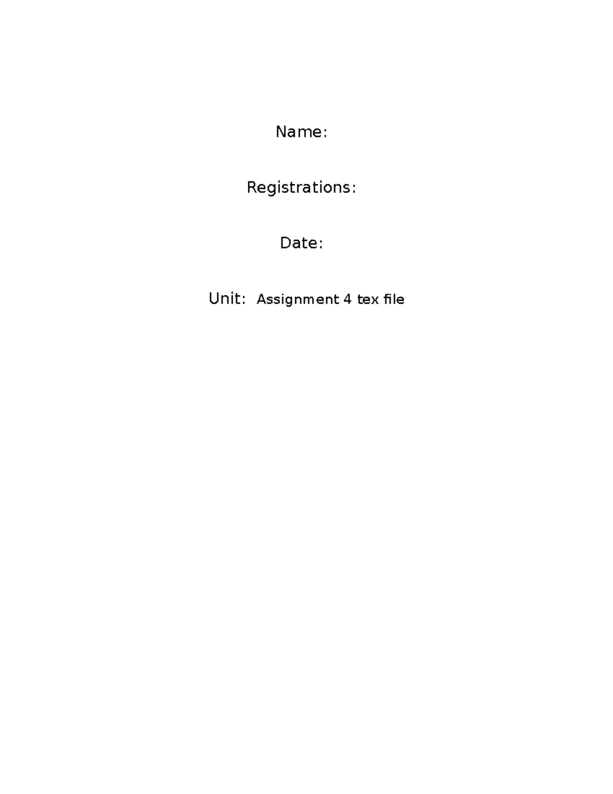 Assignment 4 Text file oraciones - Name: Registrations: Date: Unit ...