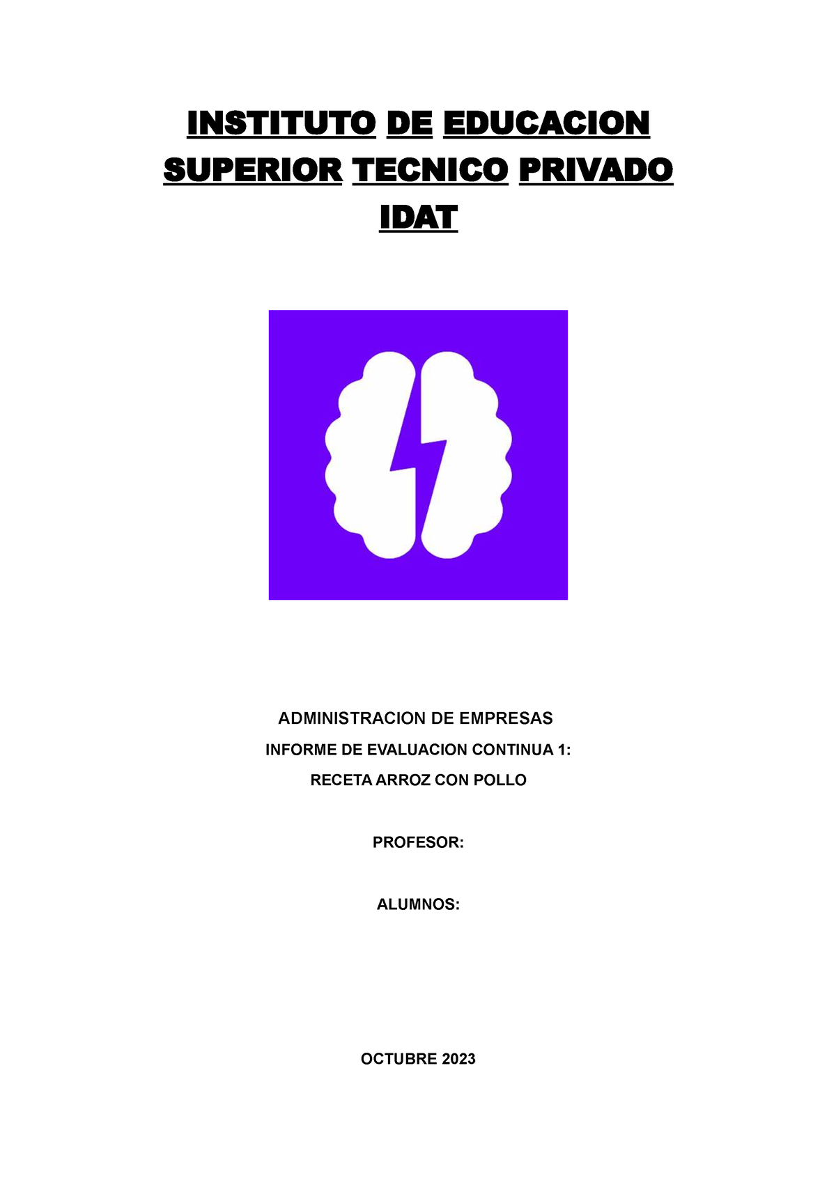 Evaluacion Continua 1- Matematica - INSTITUTO DE EDUCACION SUPERIOR ...