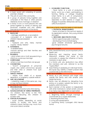 1 Overview OF PHN - LECTURE NOTES FOR COMMUNITY HEALTH NURSING - WEEK 1 ...