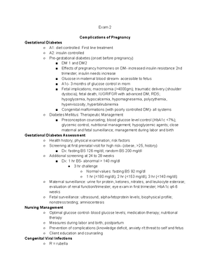 OB final exam outline - This is a review for your OB Exam 3, which ...
