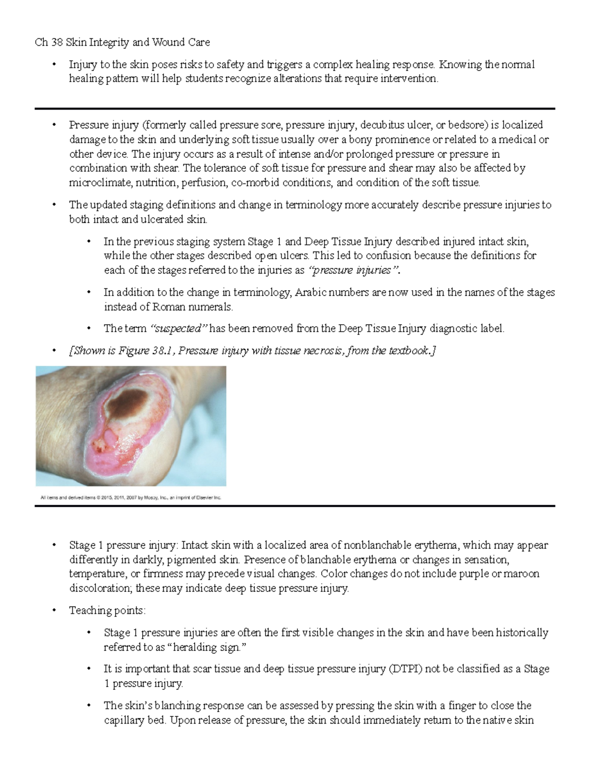 Ch 38 Skin Integrity and Wound Care - Knowing the normal healing ...