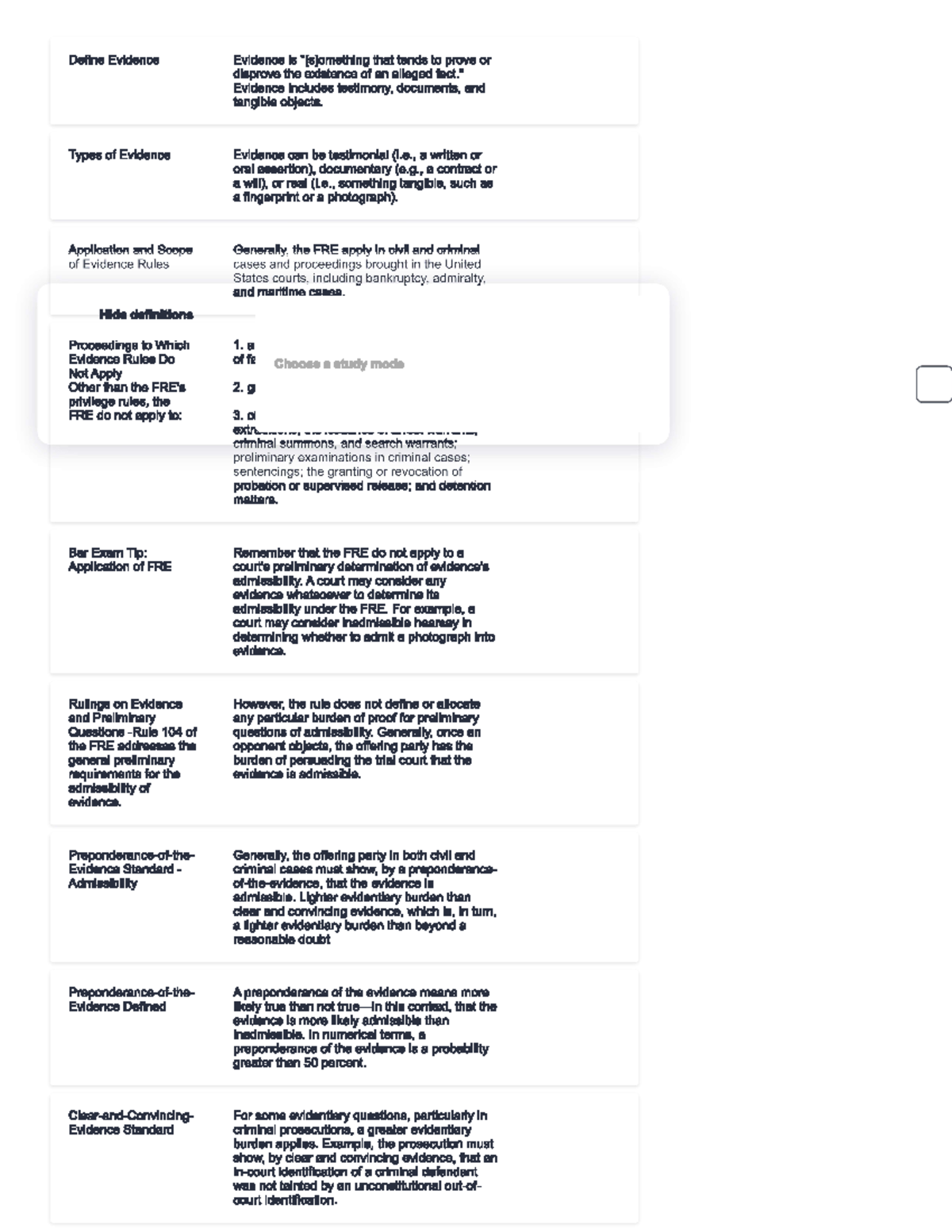Bar prep Evidence - Define Evidence Evidence is that tends to prove or ...