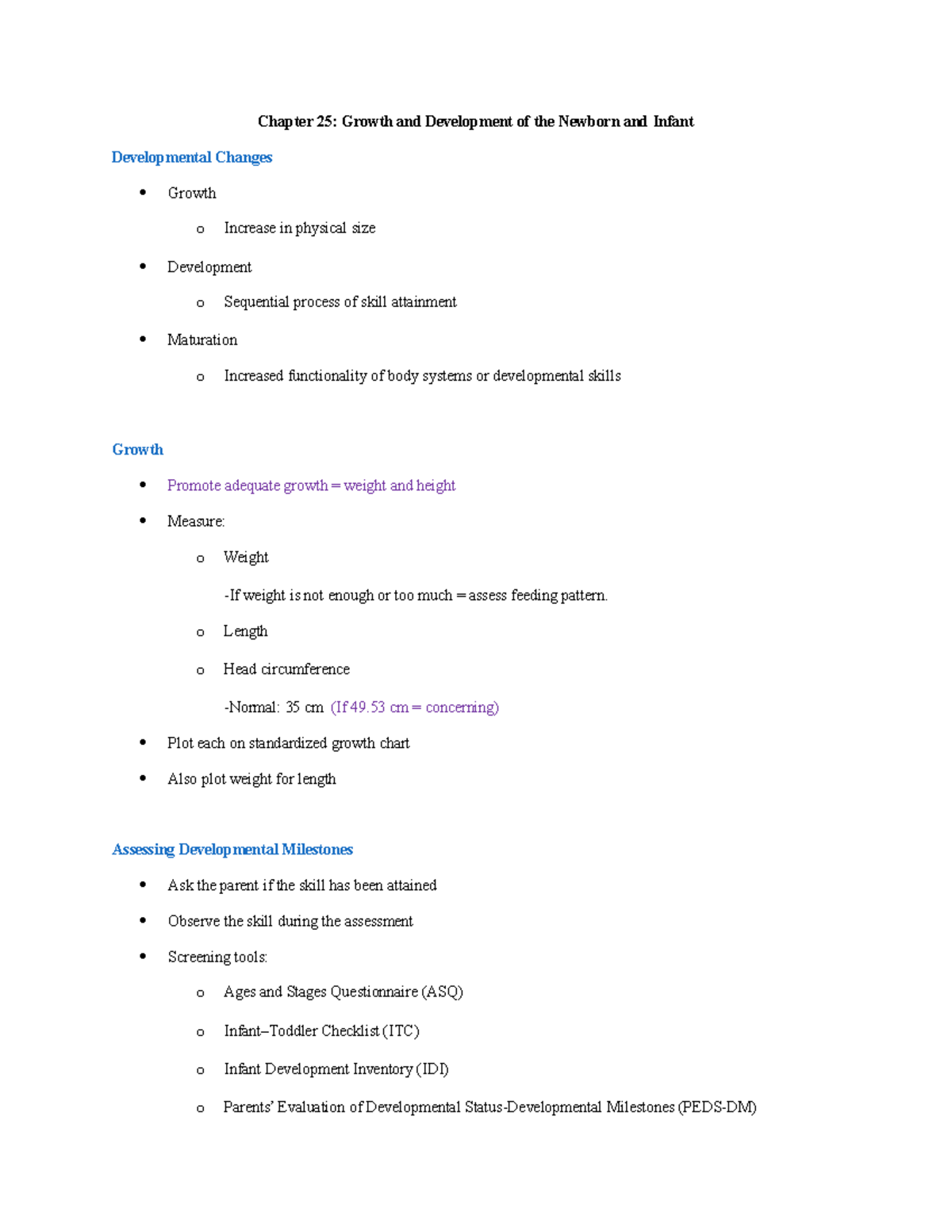 Chapter 25 - Pregnancy - Chapter 25: Growth and Development of the ...