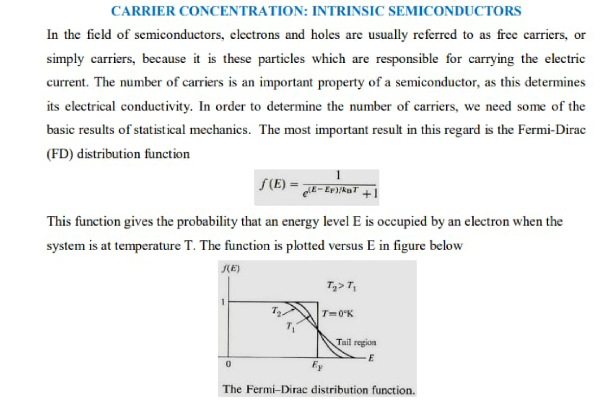 Carrier Concentration Intrinsic Semiconductors - Mechanical Engineering ...