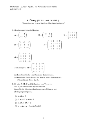 Übung Zahlenfolgen Und Verzinsung - Mathematik Für ...