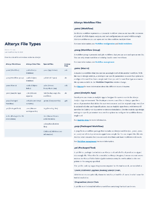 Alteryx Designer Core Exam Cheat Sheet - CHOOSING THE RIGHT TOOL ACTION ...