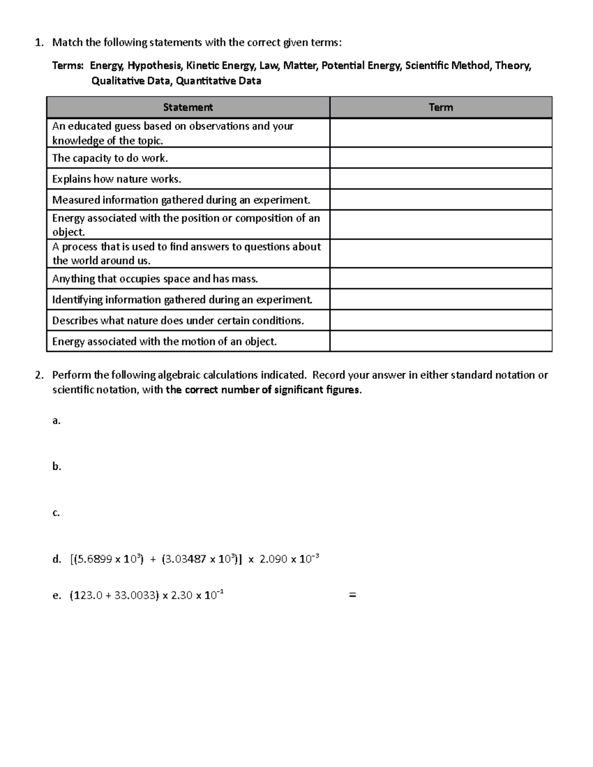 pnc problem solving assessment answers