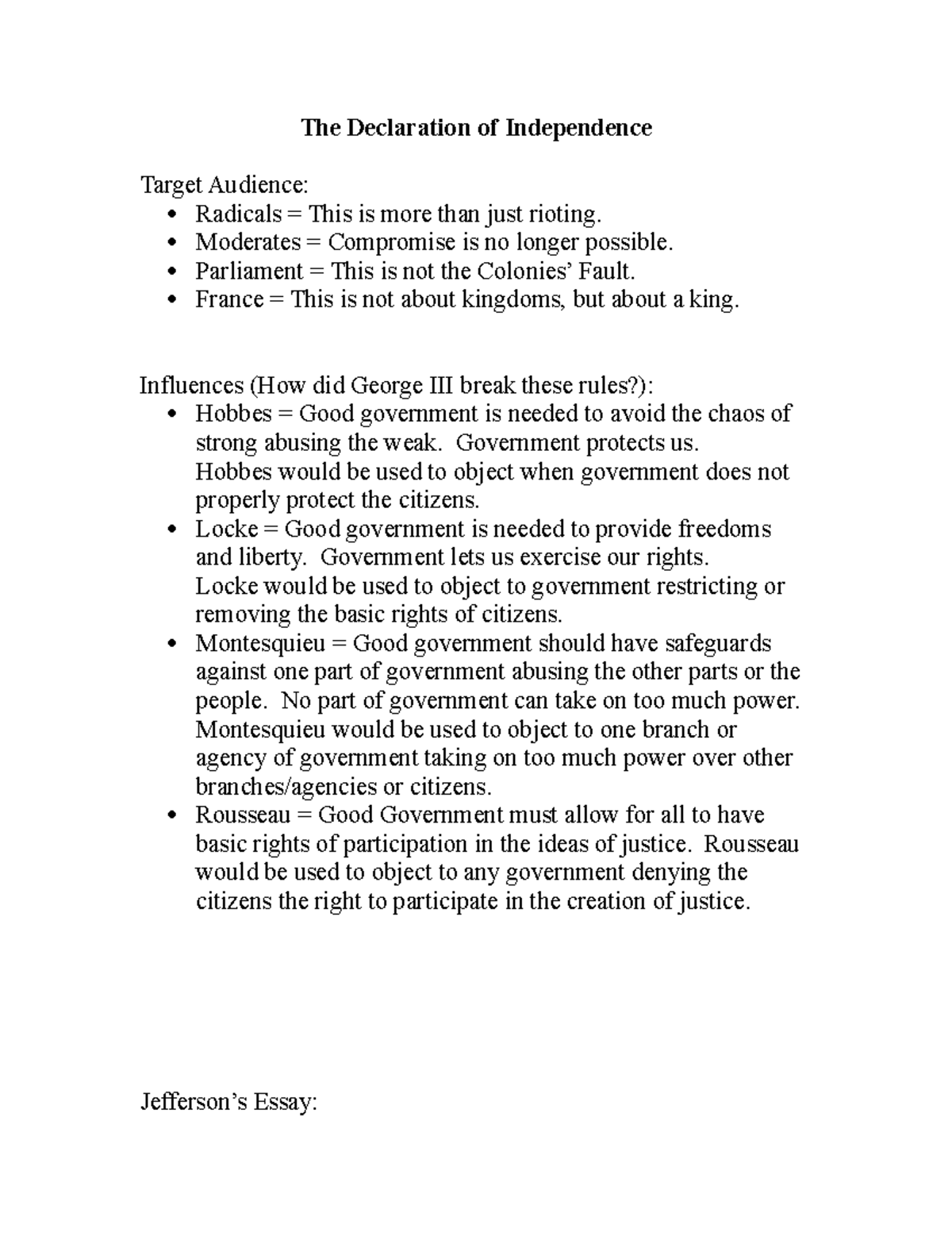 File 13 The Declaration and Philosophers - The Declaration of ...
