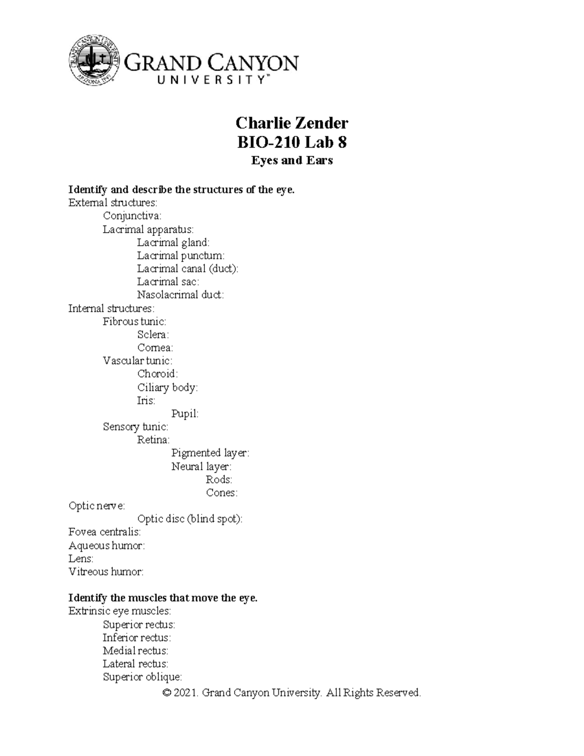 BIO 210L RS Lab8 good recourse Charlie Zender BIO210 Lab 8 Eyes