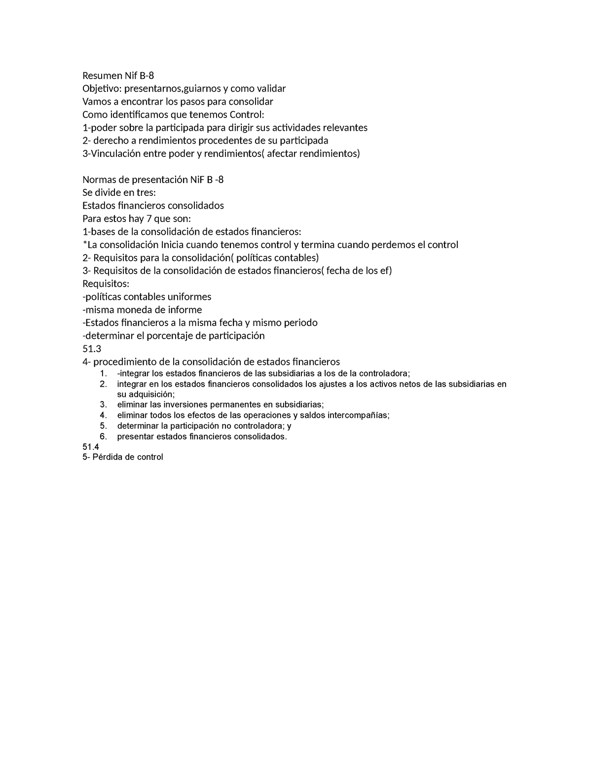 B-8 - Nif B-8 Ensayo - Resumen Nif B- Objetivo: Presentarnos,guiarnos Y ...