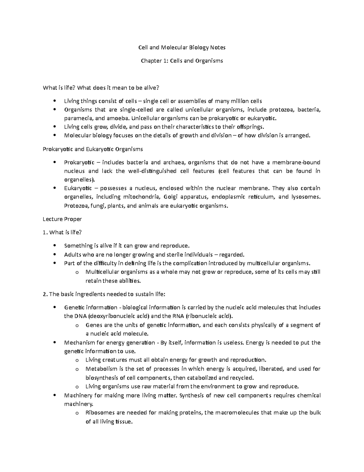 cell-and-molecular-biology-notes-cell-and-molecular-biology-notes