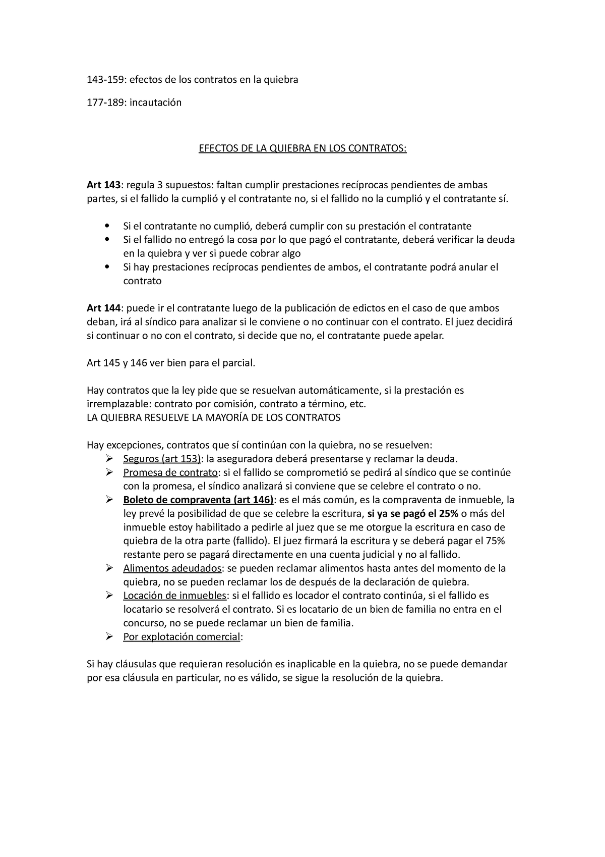 Clase 23 01 06 Efectos De La Quiebra Concursos Y Quiebras Uba