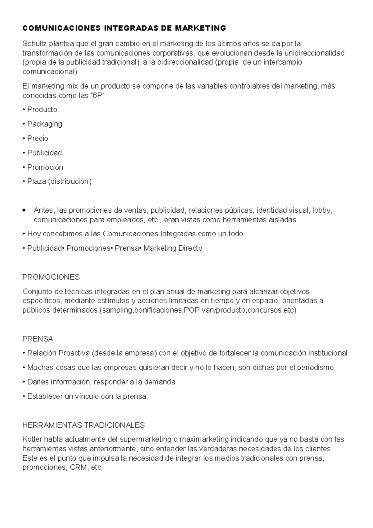 Comunicaciones Integradas DE Marketing resumen - COMUNICACIONES ...