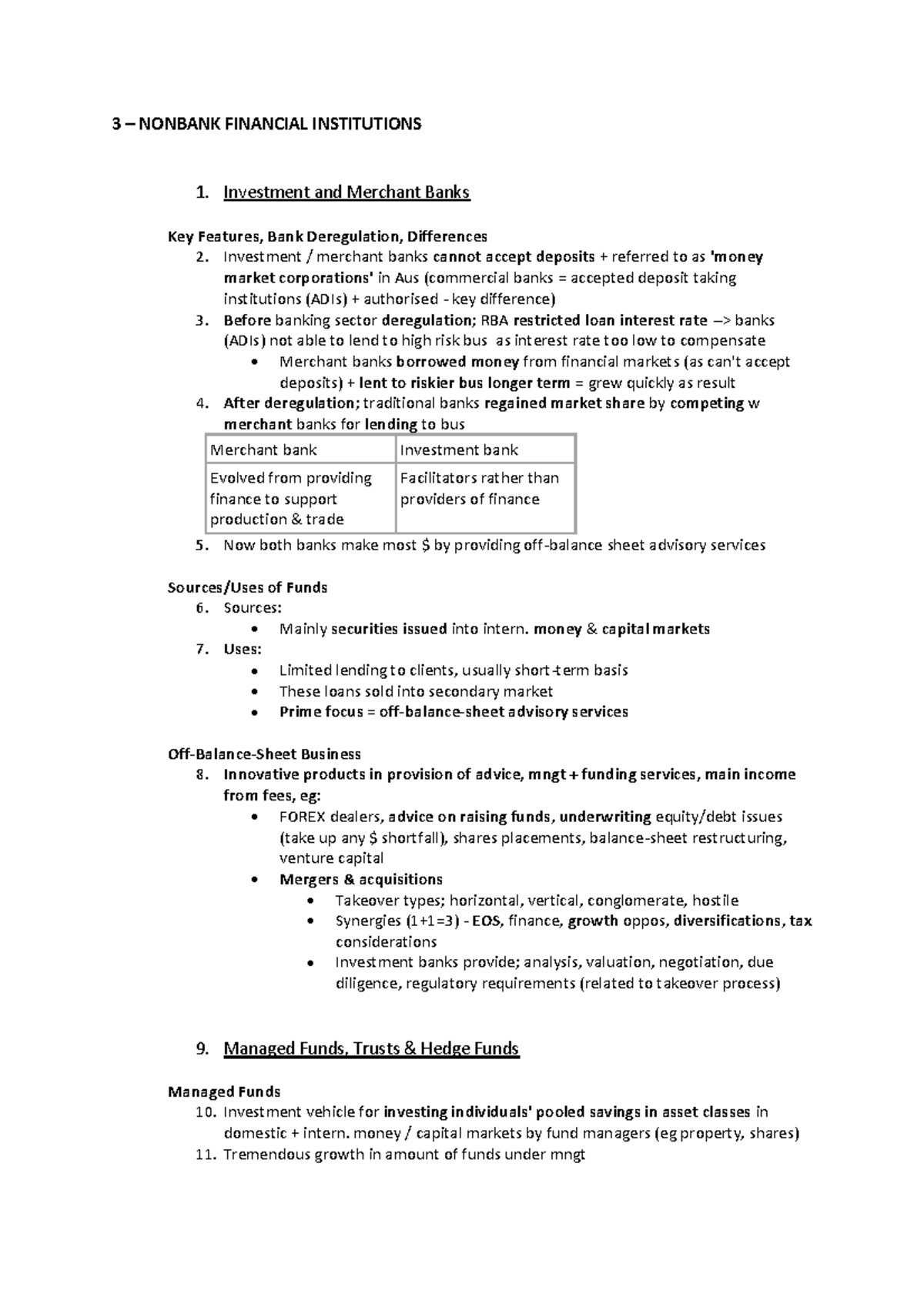 ACFI1003 3 - lecture notes and tutorial work - 3 – NONBANK FINANCIAL ...