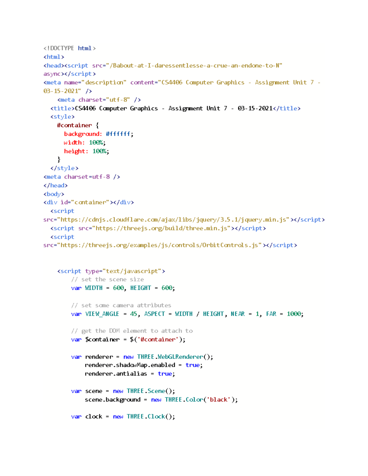 CS 4406 unit 7 Assign