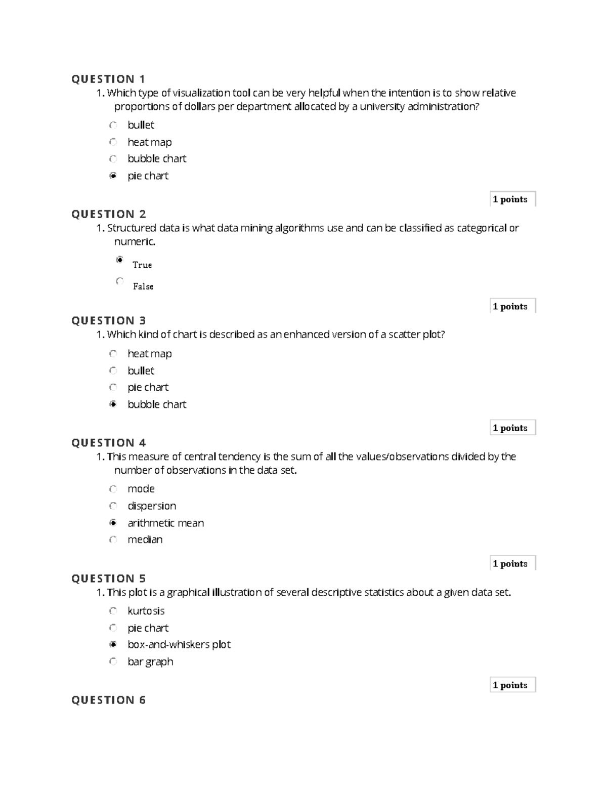 Data Analytics - MCQ - 3 - Multiple Choice Question Answers - Q U E S T ...