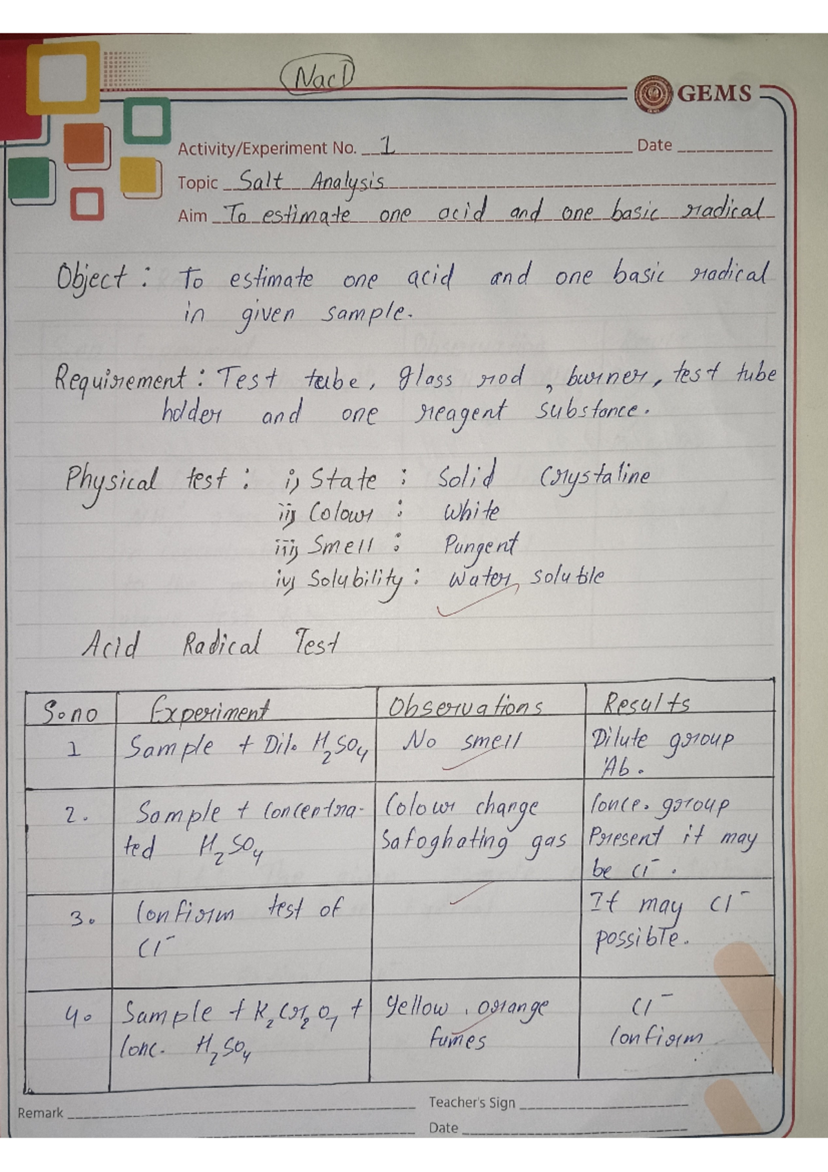 Chemistry practical - Basic Principle And Techniques Used In Bacterial ...