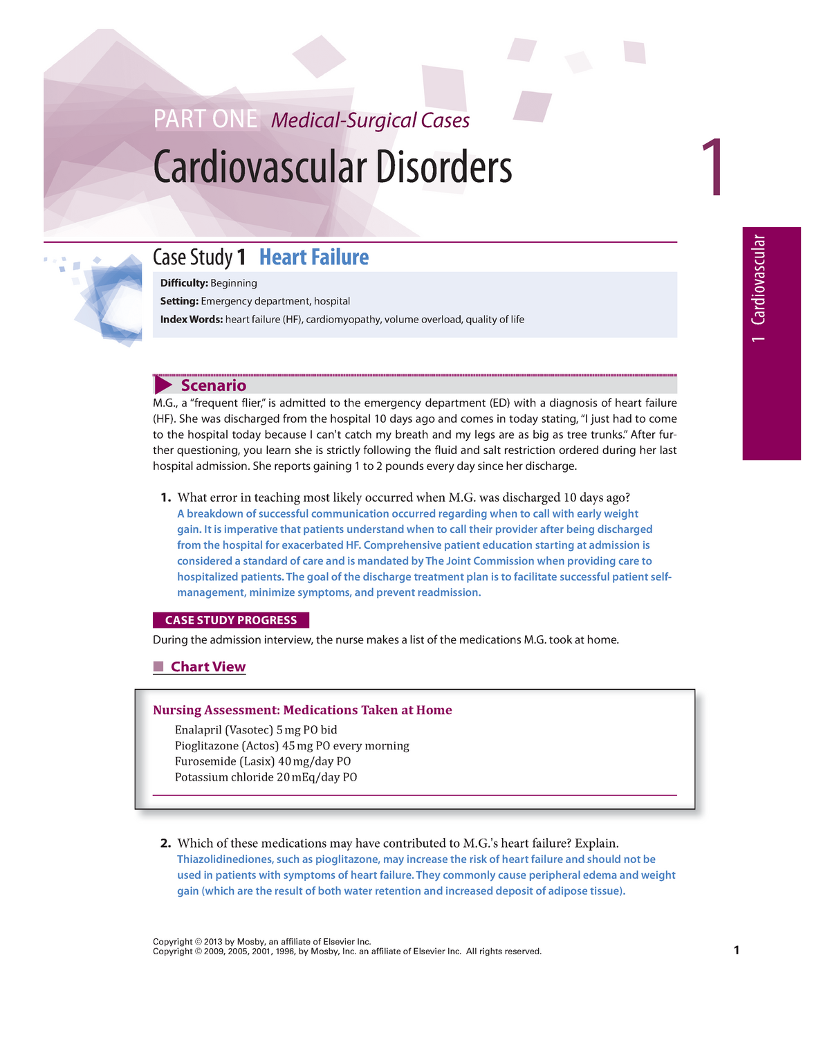 heart disease case study examples