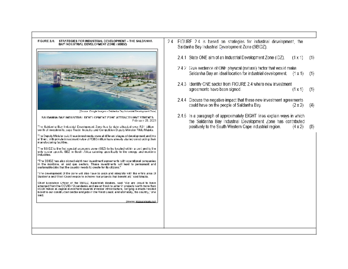 Saldahna Bay IDZ - ... - FIGURE 2: STRATEGIES FOR INDUSTRIAL ...