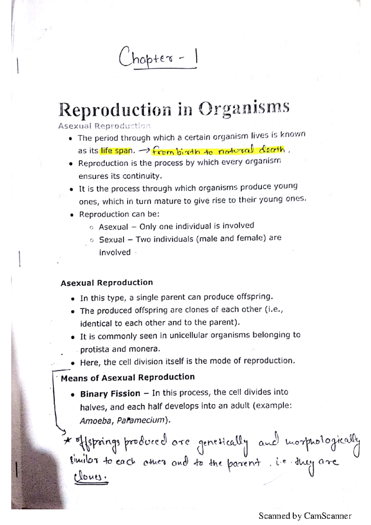 Reproduction in Organisms - Biol102 - Studocu