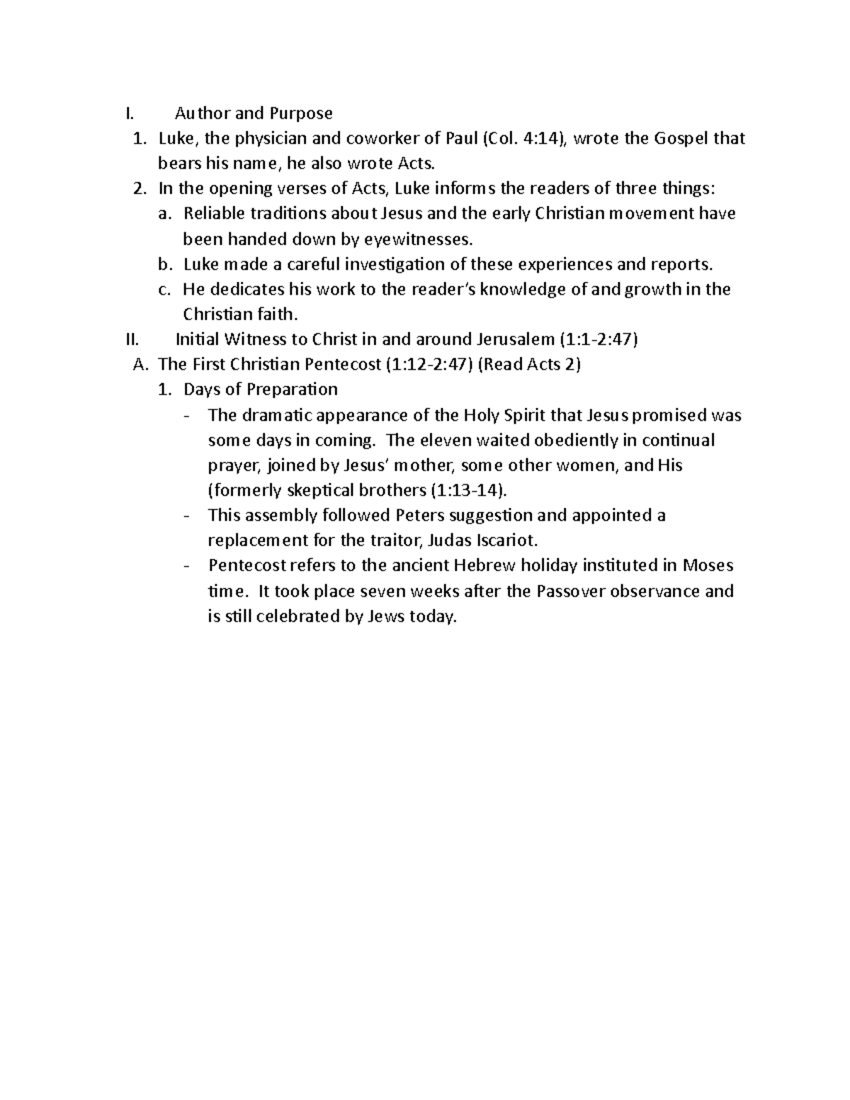 N.T. 14 - New Testament Lecture Notes Chapter 14. - I. Author and ...