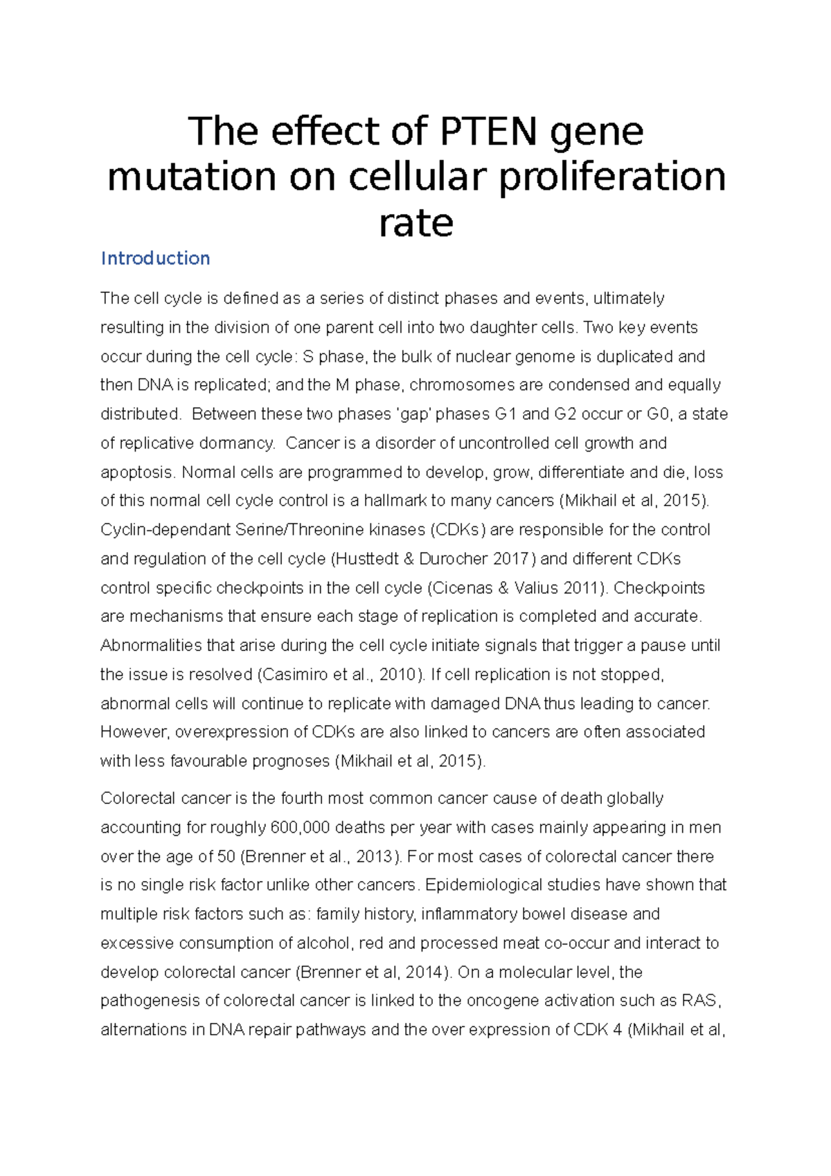 12677694 PTEN Report - The effect of PTEN gene mutation on cellular ...