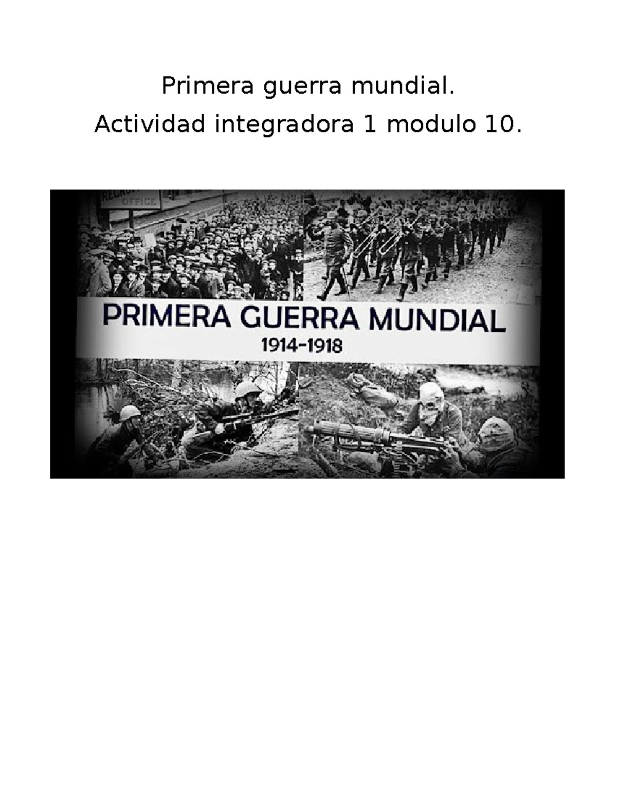 Delgado Chave Buzzy Yamilet M10S1AI1 - Primera guerra mundial ...