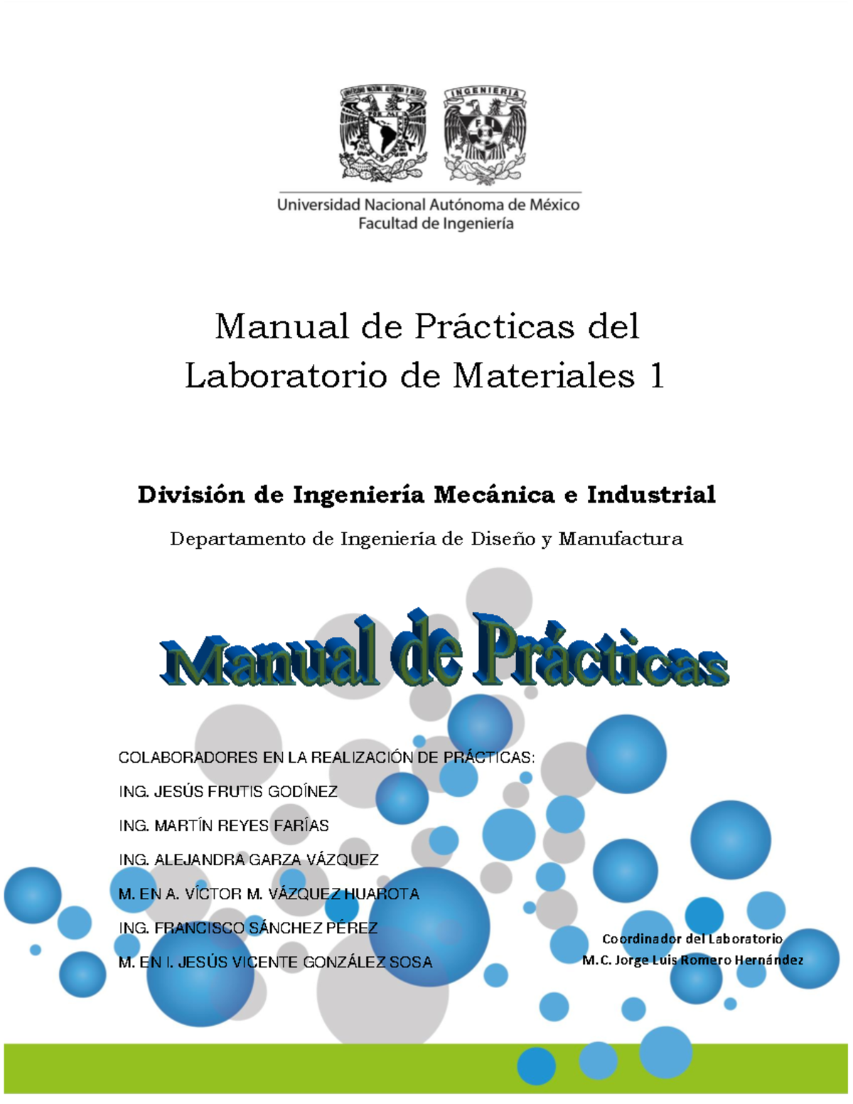 Manual DE LAB. DE Materiales 1 - Manual De Pr·cticas Del Laboratorio De ...