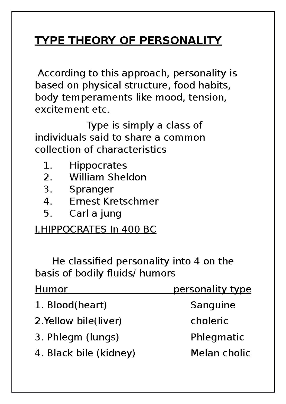 type-theory-of-personality-psychology-b-ed-type-theory-of