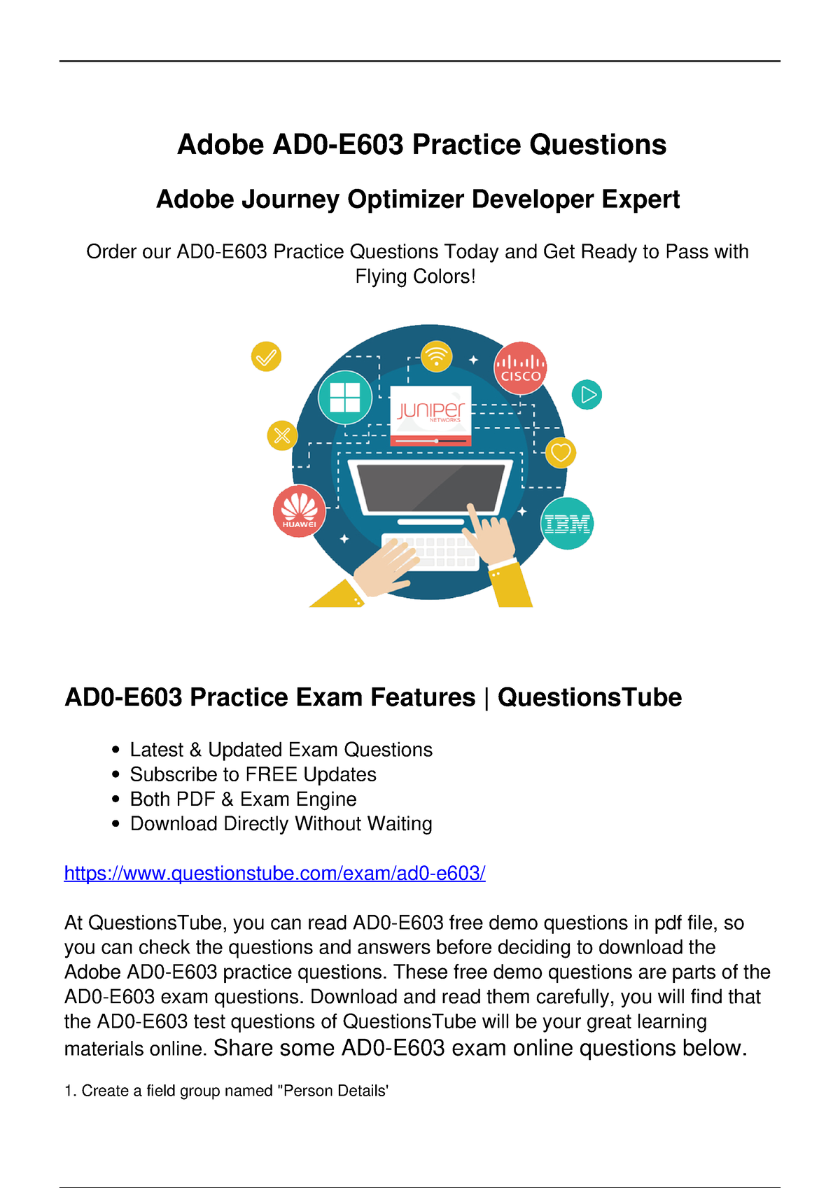 Adobe AD0-E603 Exam Questions - Ideal To Upgrade Your AD0-E603 Exam ...