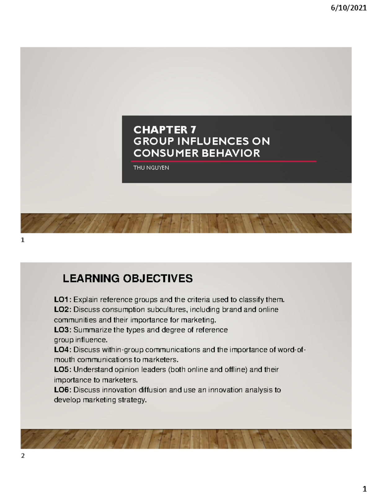 chap-7-gfhgfhg-chapter-7-group-influences-on-consumer-behavior-thu