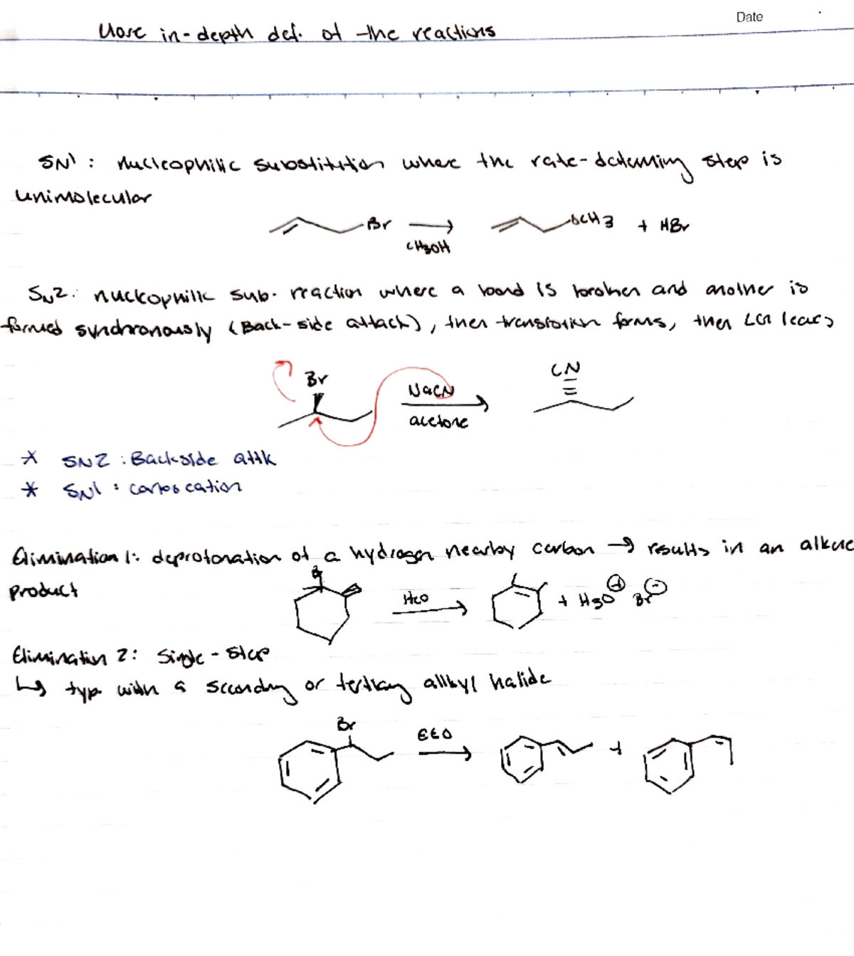 More Ochem Notes - Works With More Mechanics From Chapter 7 - Date Aorc ...