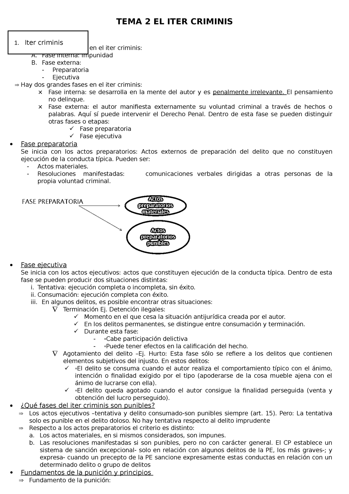 Tema 2 El Iter Criminis - Apuntes 2 - TEMA 2 EL ITER CRIMINIS Hay Dos ...